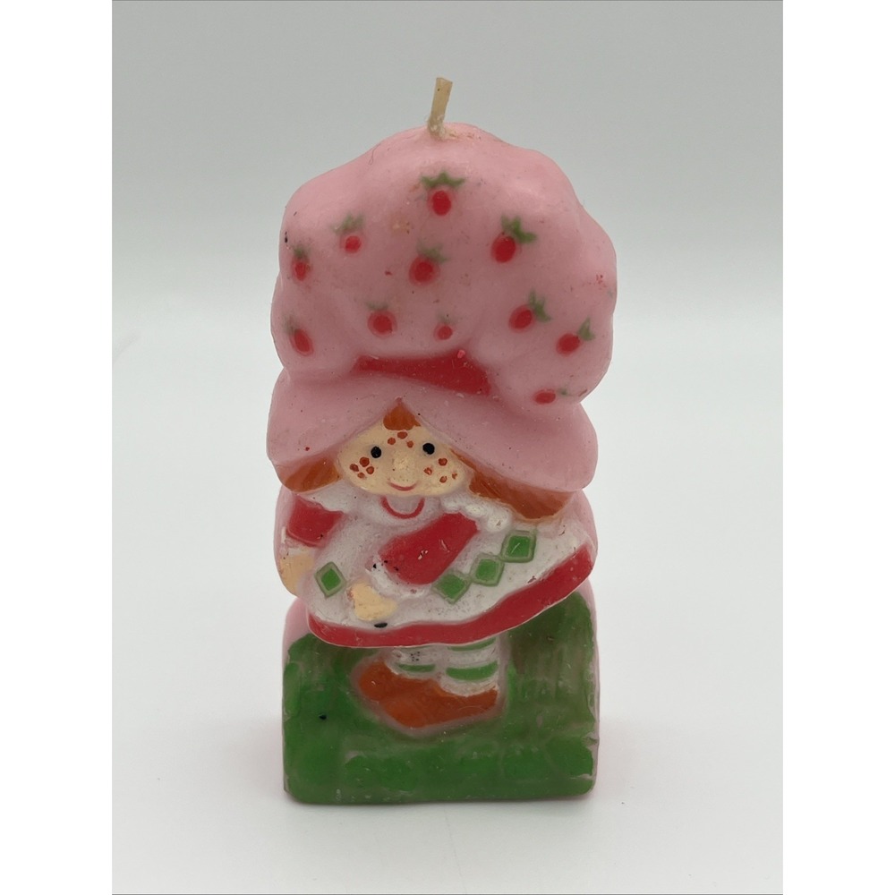 Vintage Strawberry Shortcake Candle American Greetings Birthday 3.5"โ